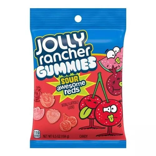 Jolly Rancher Gummies Sour Awesome Reds 184g