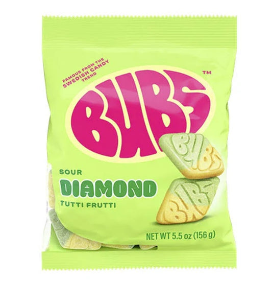 Bubs Sour Diamond Tutti Frutti - 156g