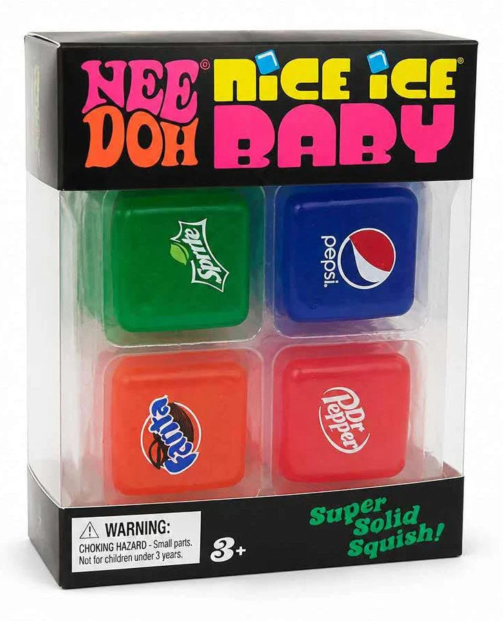 NeeDoh Nice Ice Baby Squishy Cubes - 4 Pack