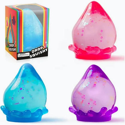 Racoda Dream Drop Glitter Squishy Stress Toy - Assorted