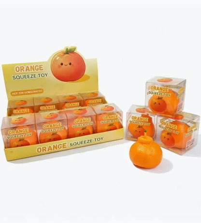 Orange Crunchy Squishy Sensory Fidget Toy