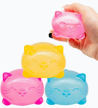 Cool Cat Squishy Toy – Assorted Colours