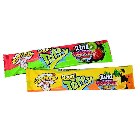 Warheads Sour Taffy 2 in 1 Tropical - 42g