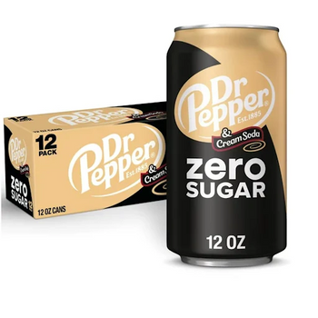 Dr Pepper Cream Soda Zero Sugar 355ML